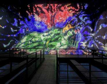 Exposición Chagall, París-Nueva York en el Atelier des Lumières Paris